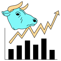 Bull Market Graph 2 Illustration from London Set