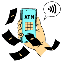 Cardless Withdrawal 2 Illustration from London Set