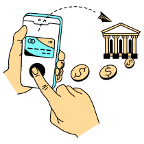 E Wallet Transfer 1 Illustration from London Set