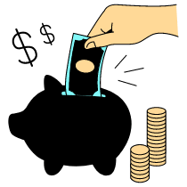 Finance Saving Money Illustration from London Set
