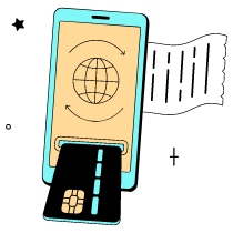 Online Transaction Illustration from London Set