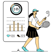 Fitness App Illustration from London Set
