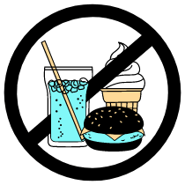 No Junk Food Illustration from London Set
