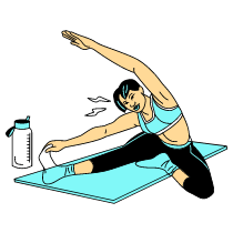 Stretching Illustration from London Set