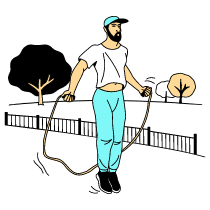 Workout Outdoors Illustration from London Set