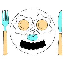 Breakfast Illustration from London Set
