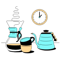 Coffee Tea Illustration from London Set