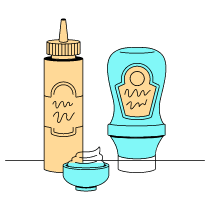 Condiments Sauce Illustration from London Set