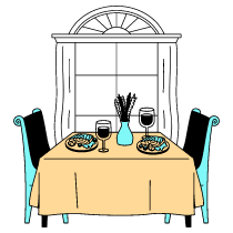 Fine Dining Illustration from London Set
