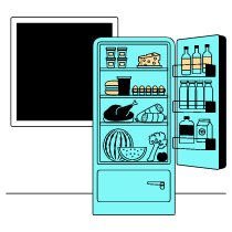 Midnight Snack Illustration from London Set