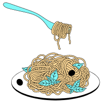 Pasta Illustration from London Set
