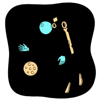 Astronaut Illustration from London Set