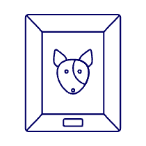 Dog Photo Illustration from UX Line Set