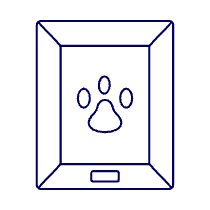 Pet Footprint Illustration from UX Line Set
