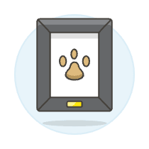 Pet Footprint Illustration from UX Colors Set