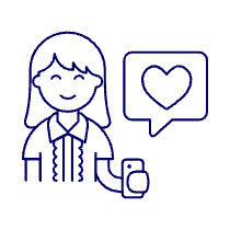 Firting Happy Message 4 Illustration from UX Line Set