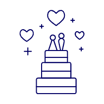 Wedding Cake Illustration from UX Line Set
