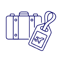 Baggage Tag Illustration from UX Line Set