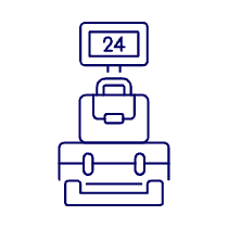 Luggage Weight Illustration from UX Line Set