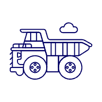 Haul Truck 1 Illustration from UX Line Set