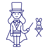 Magician Show 2 Illustration from UX Line Set