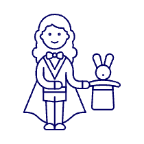 Magician Show 8 Illustration from UX Line Set