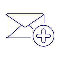 Email Add Illustration from UX Line Set