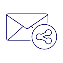 Email Share Illustration from UX Line Set