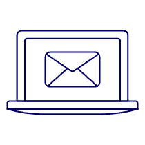 Email Laptop Illustration from UX Line Set