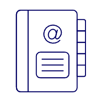 Contact Book Illustration from UX Line Set