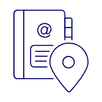 Contact Book Pin Illustration from UX Line Set