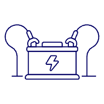 Car Battery Illustration from UX Line Set