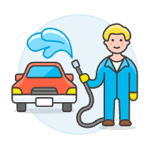 Car Cleaning Service 1 Illustration from UX Colors Set