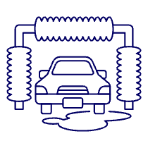 Car Wash Illustration from UX Line Set
