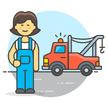 Mechanic Crane Car 6 Illustration from UX Colors Set