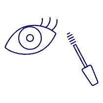 Mascara Eye Makeup Illustration from UX Line Set