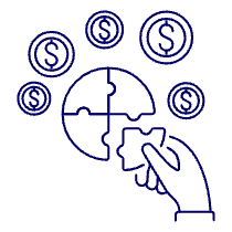 Coin Jigsaw 1 Illustration from UX Line Set
