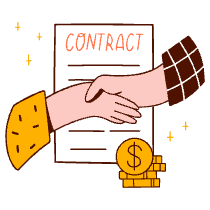 Shake hands Illustration from Manchester Set