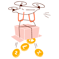 Airdrop Illustration from Manchester Set