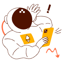 Astronaut Grumpy Illustration from Manchester Set