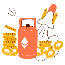 Gas Fees Ethereum Illustration from Manchester Set