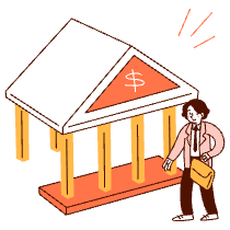 Banker Illustration from Manchester Set