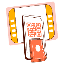 Cardless Withdrawal Illustration from Manchester Set