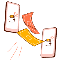 E Wallet Transfers Illustration from Manchester Set