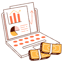 Financial Data Illustration from Manchester Set