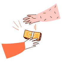 Lending Money Illustration from Manchester Set