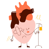 Bandaid On Heart Illustration from Manchester Set