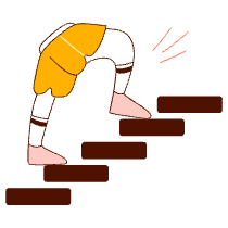 Climbing Stairs 2 Illustration from Manchester Set
