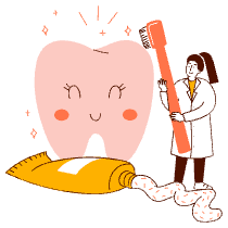 Dental Care Illustration from Manchester Set