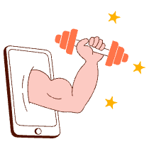 Fitness App 1 Illustration from Manchester Set